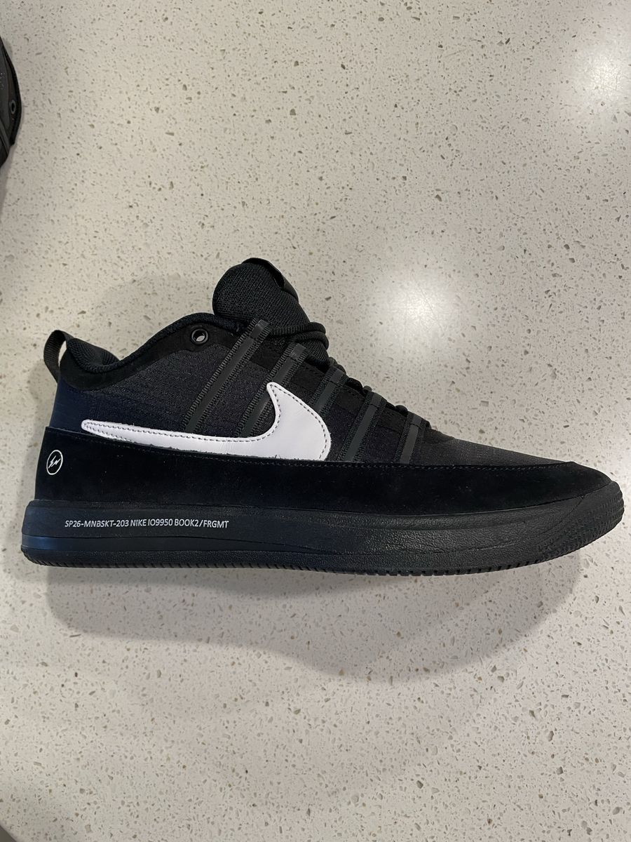 Nike Book 2 Black and White X Fragment Shoes - Size 10 VNDS
