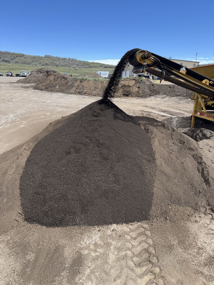 Screened top soil