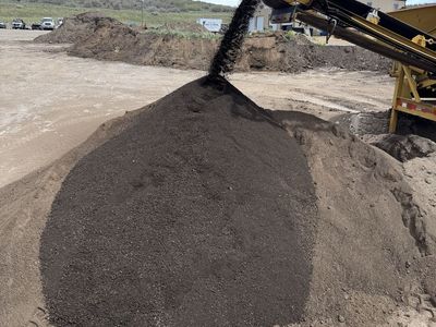 Screened top soil