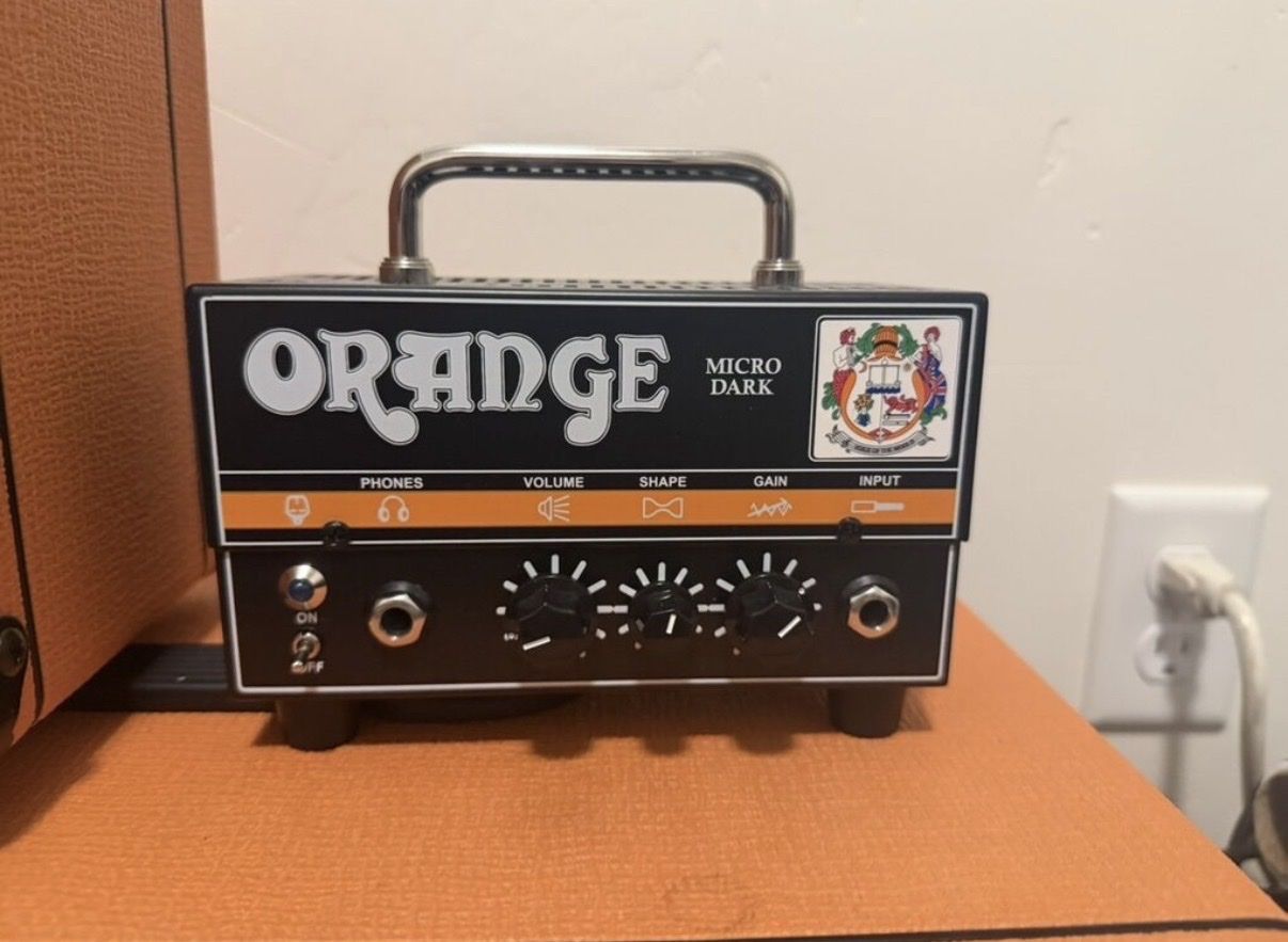 Orange micro dark head tube amplifier