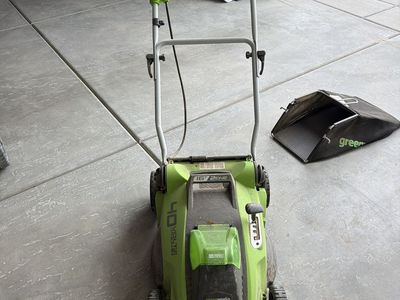 Green works lawn mower $40
