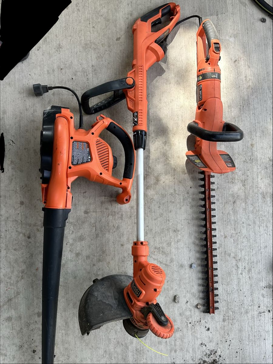 Black+Decker corded yard tools