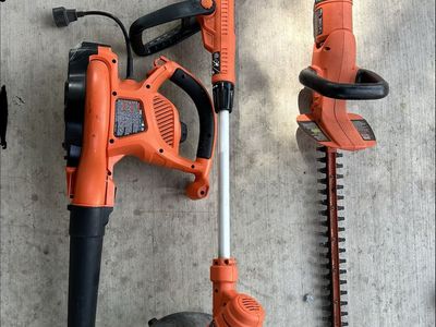 Black+Decker corded yard tools