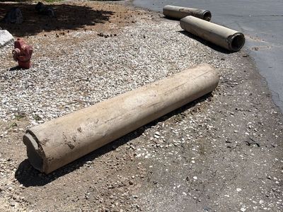 Concrete Pipes/Culverts - 3 Used Drainage or Construction Pipes