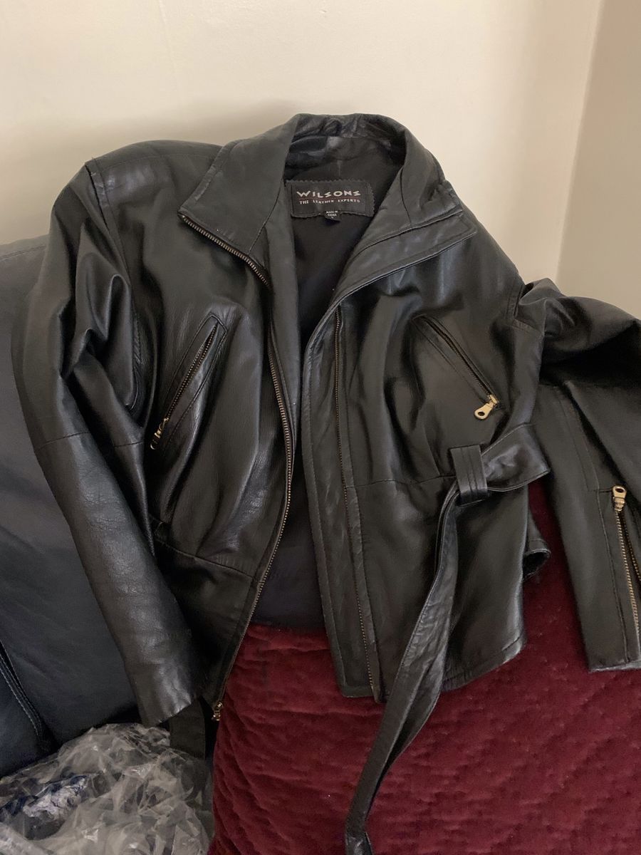 Wilson women leather jacket Large
