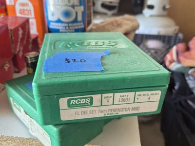 RCBS Group A FL Die Set 7mm Remington Mag Full Length Reloading Dies 13601