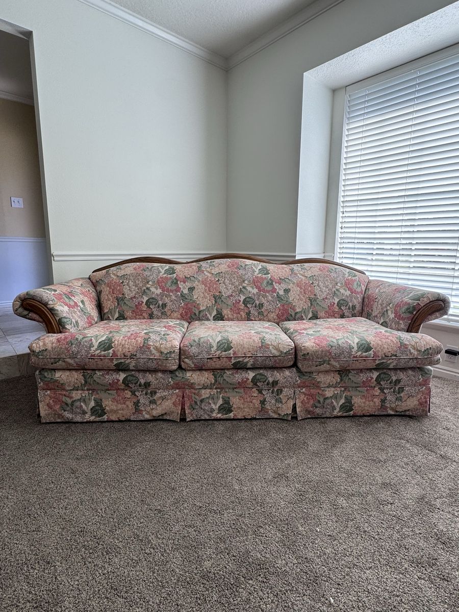 Floral couch