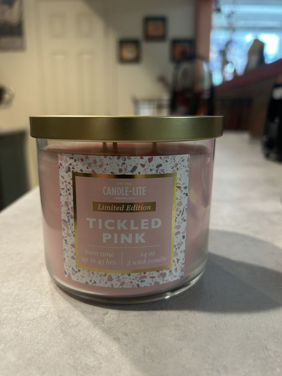NEW Candle Lite Tickled pink – 3 wick