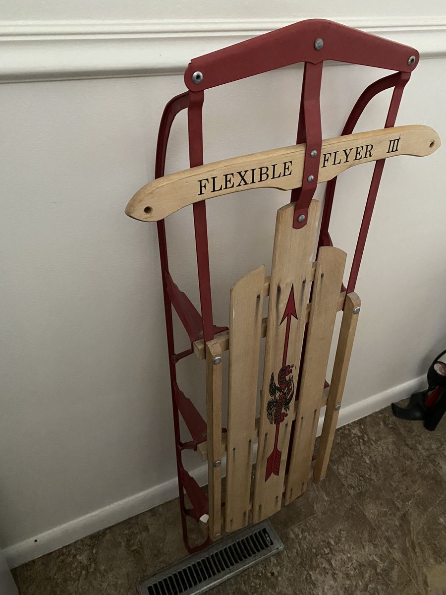 Flexible flyer, snow sled