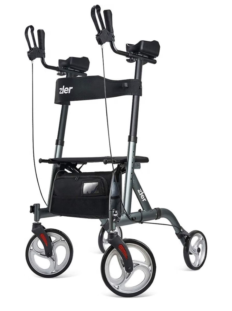 Zler Upright Walker with Seat and Armrests -l