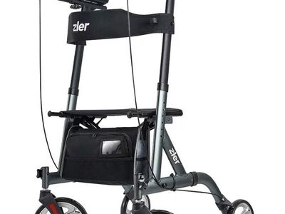 Zler Upright Walker with Seat and Armrests -l