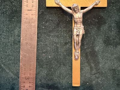 Vintage Italian Crucifix and Religious Cross Pendant