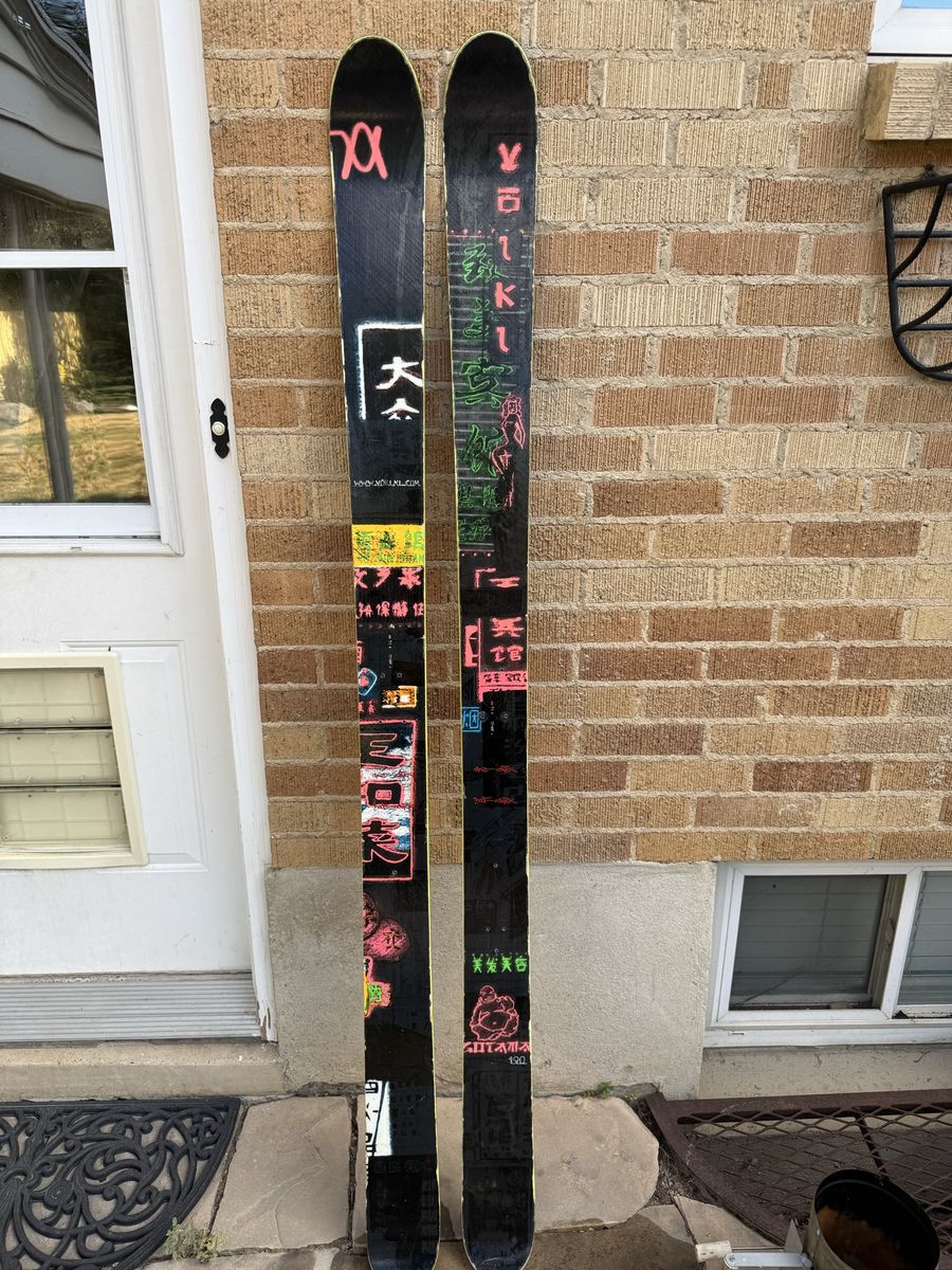 Volkl Katana Skis with Bindings - 191cm - Men's Freeride Ski - Used Good Condition