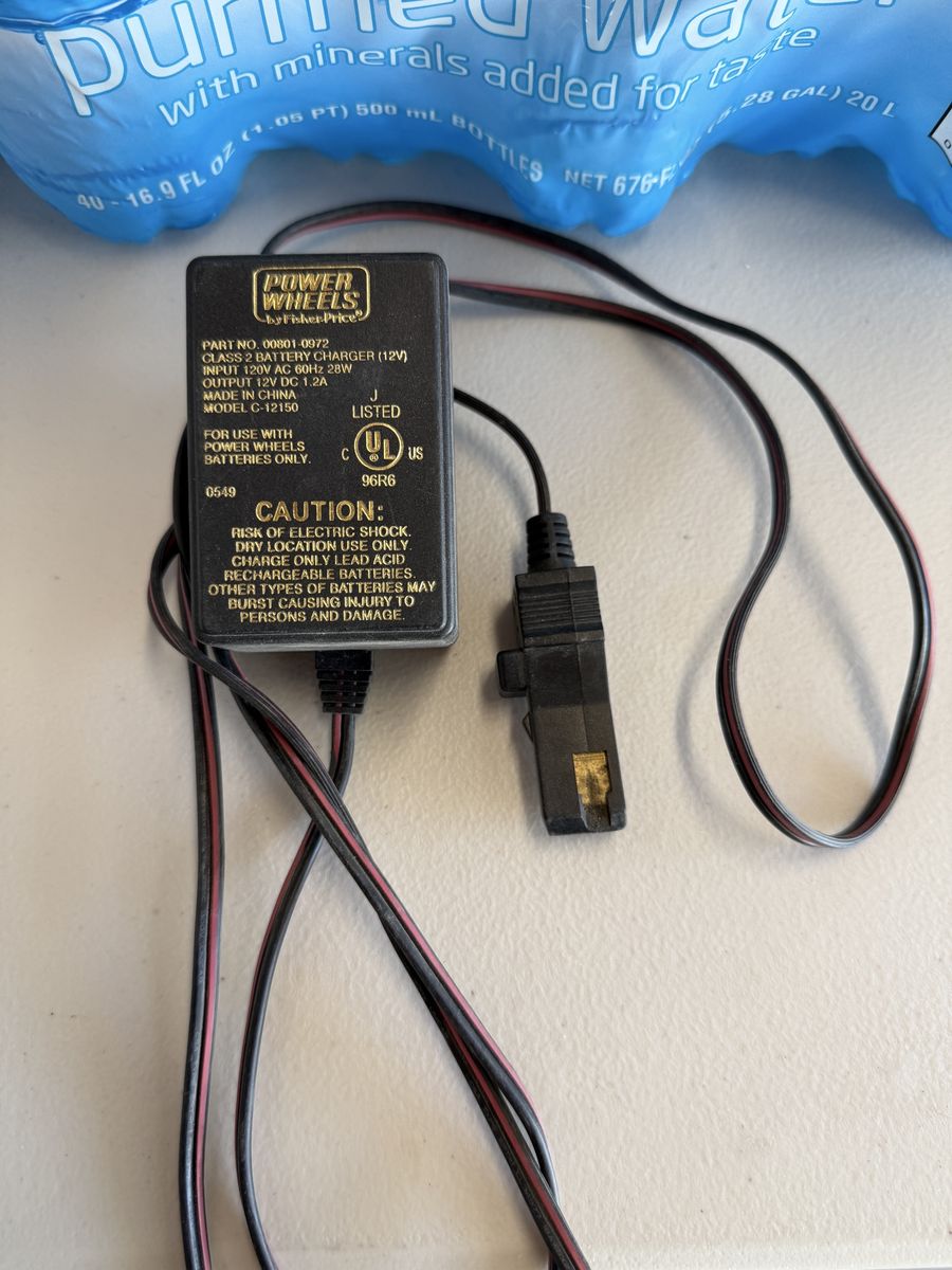 Power Wheels 12V battery charger
