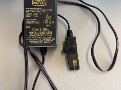 Power Wheels 12V battery charger