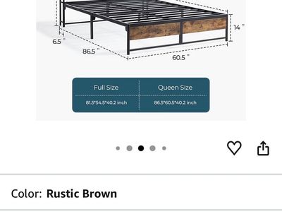 Queen bed frame
