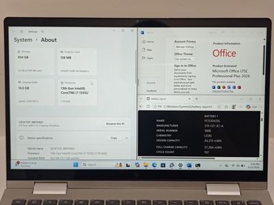 HP Envy x360 2-in-1 14-es0xxx | i7-1355U | 16G/512G to 32G/1T | Office 2024 | Excellent | 65W Type-C charger