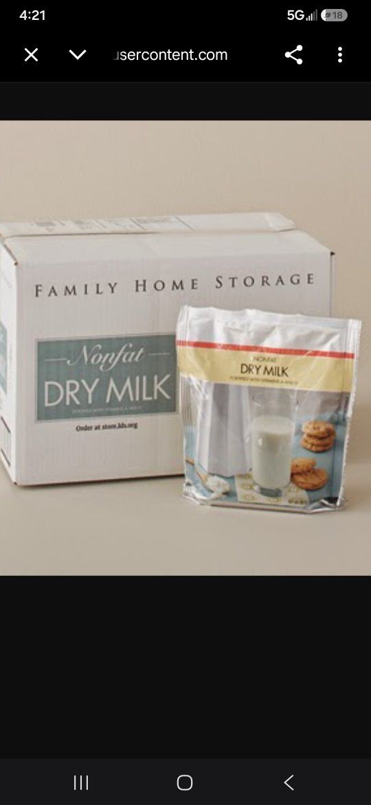 Non Fat Dry Milk- 12- 28oz pouches