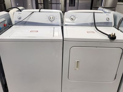 Amana White Top Load Washer and Electric Dryer Set