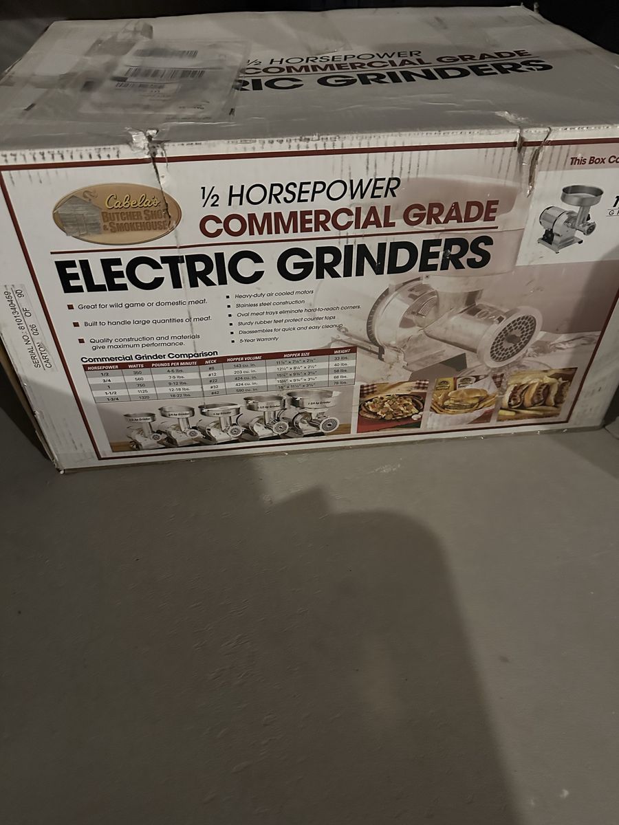 Commercial meat grinder new in box