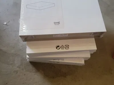 4 IKEA LACK Wall Shelves White