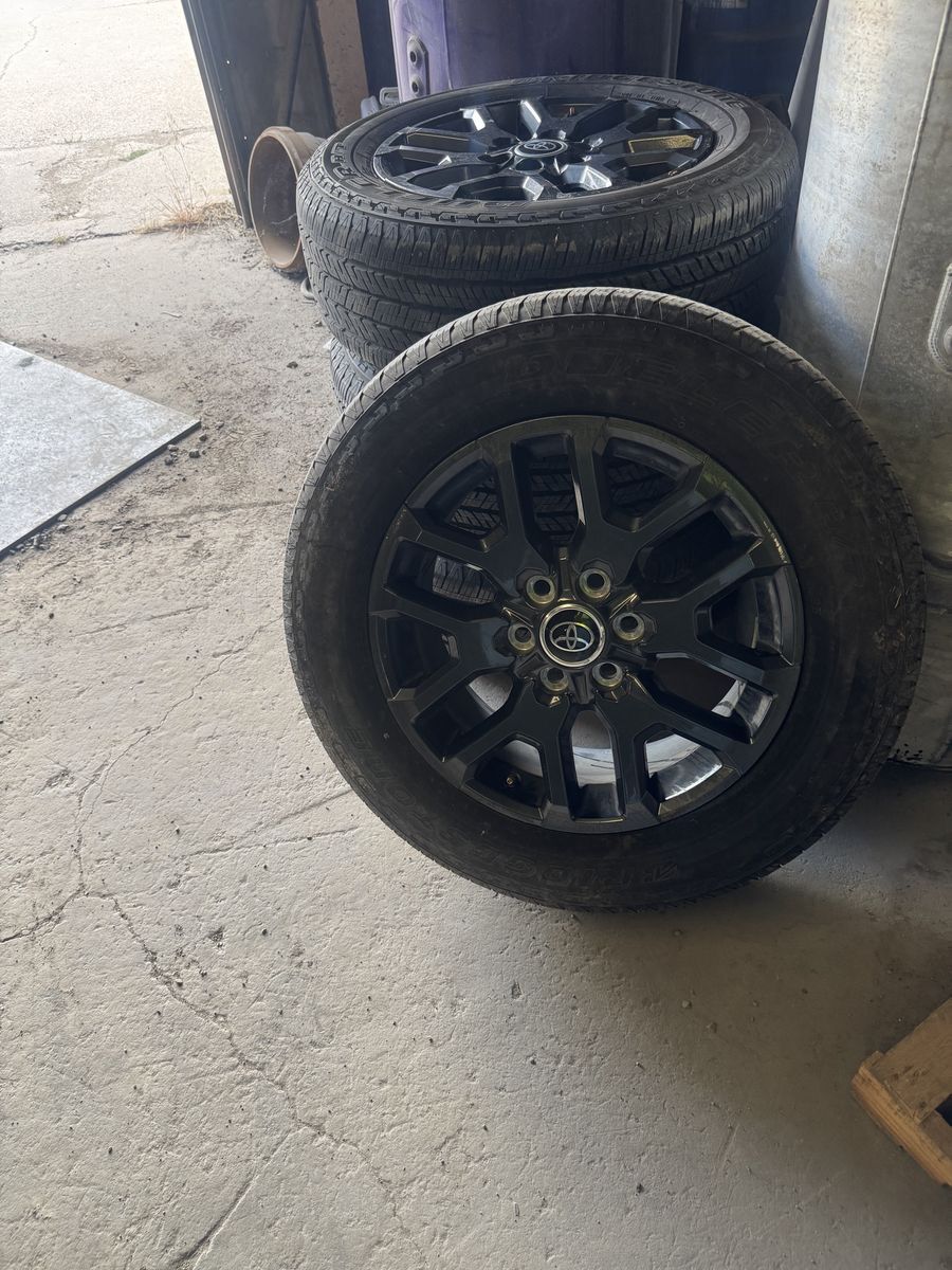 Toyota Black Alloy Wheels & Tires - Set of 4
