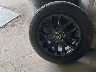 Toyota Black Alloy Wheels & Tires - Set of 4