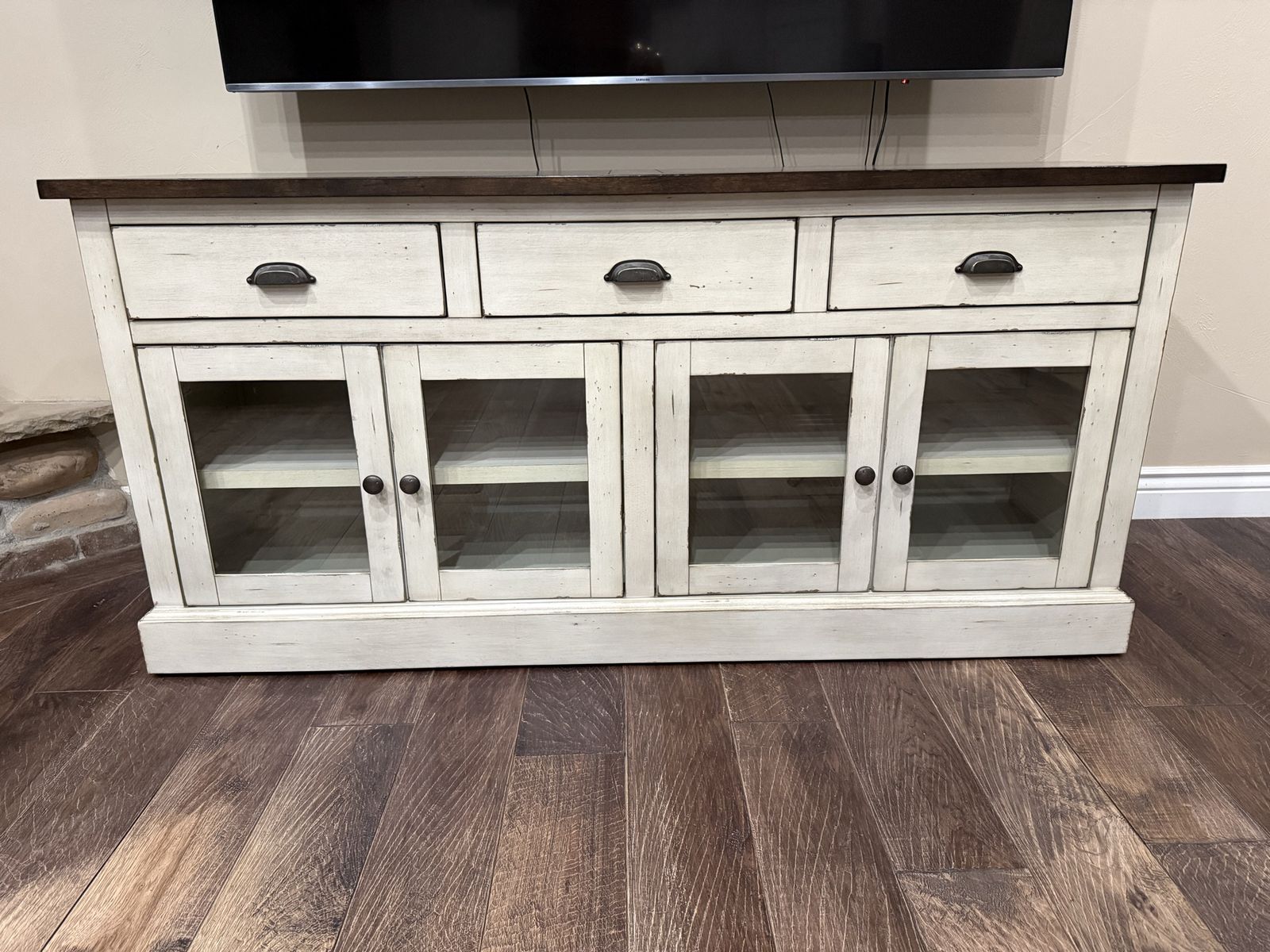 High-End Traditional 72" Media Console – Like New