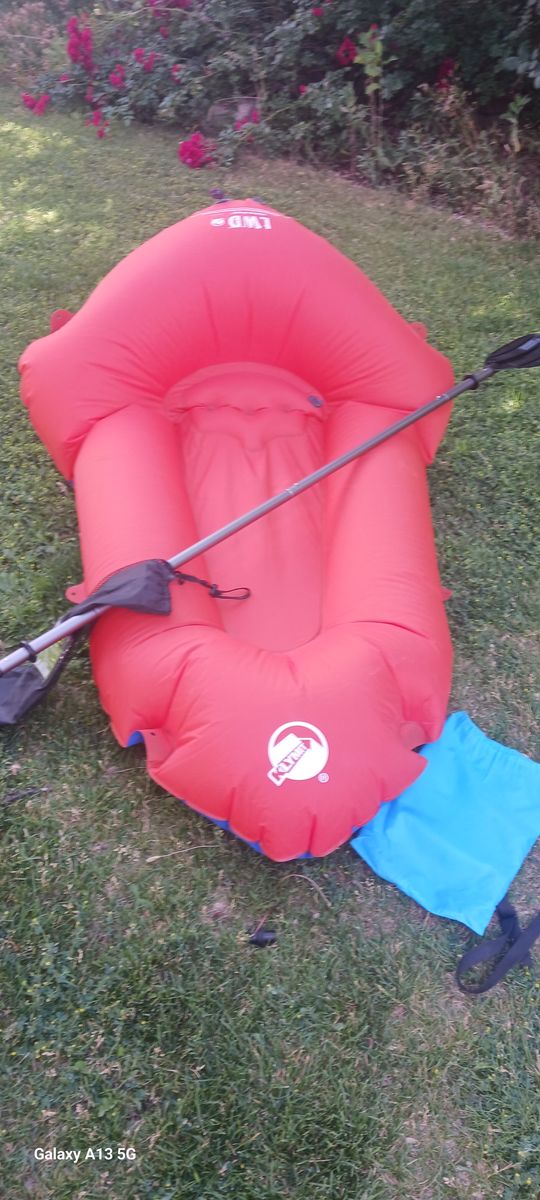 Klymit Lite Water Dinghy LWD Inflatable Pack Raft Boat w Paddle