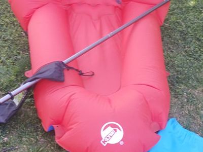 Klymit Lite Water Dinghy LWD Inflatable Pack Raft Boat w Paddle