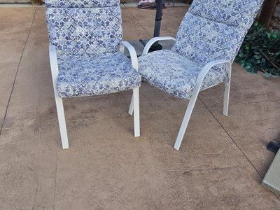 2 patio chairs