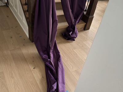 Extra Long Purple Curtain Panels – 8.5 ft