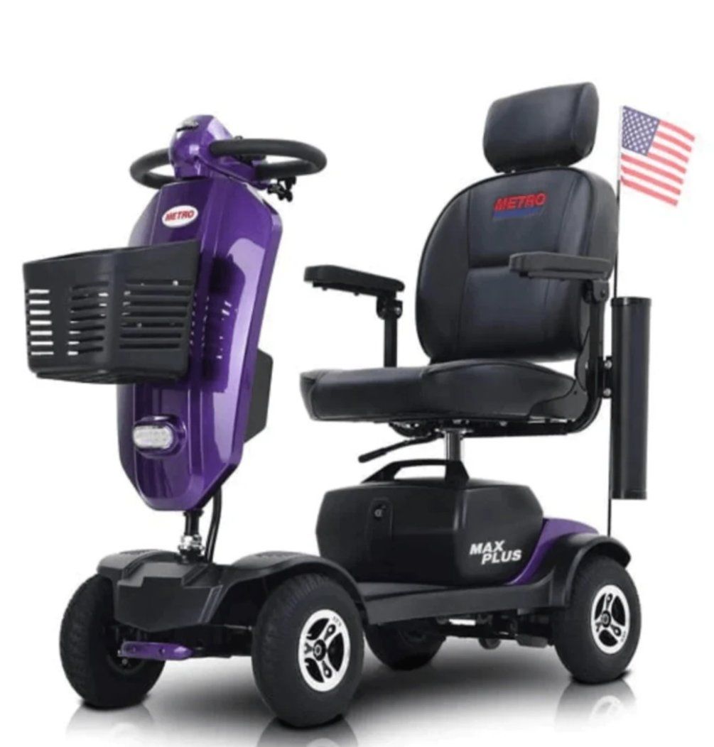 Metro Mobility Max Plus 4-Wheel Mobility Scooter - Purple