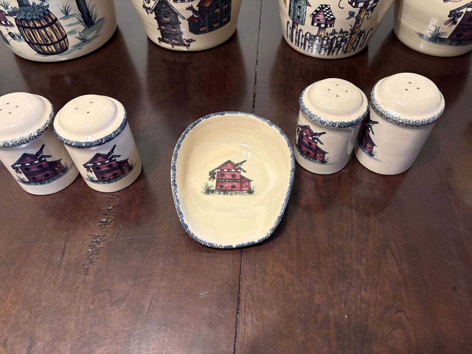 Birdhouse collection canisters