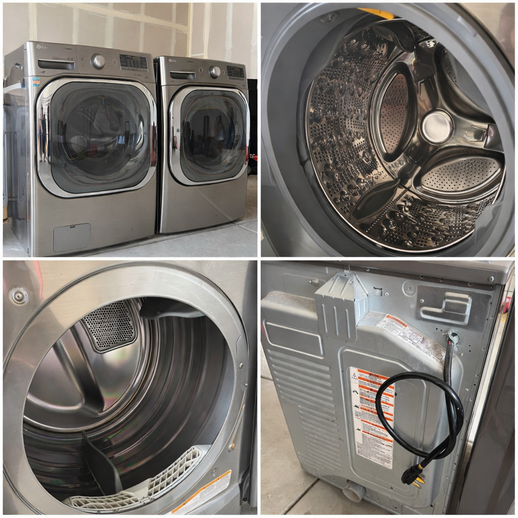 LG HE Front Load Washer & Electric Dryer