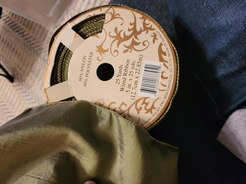 Wired Wide Ribbon 25 Yards.