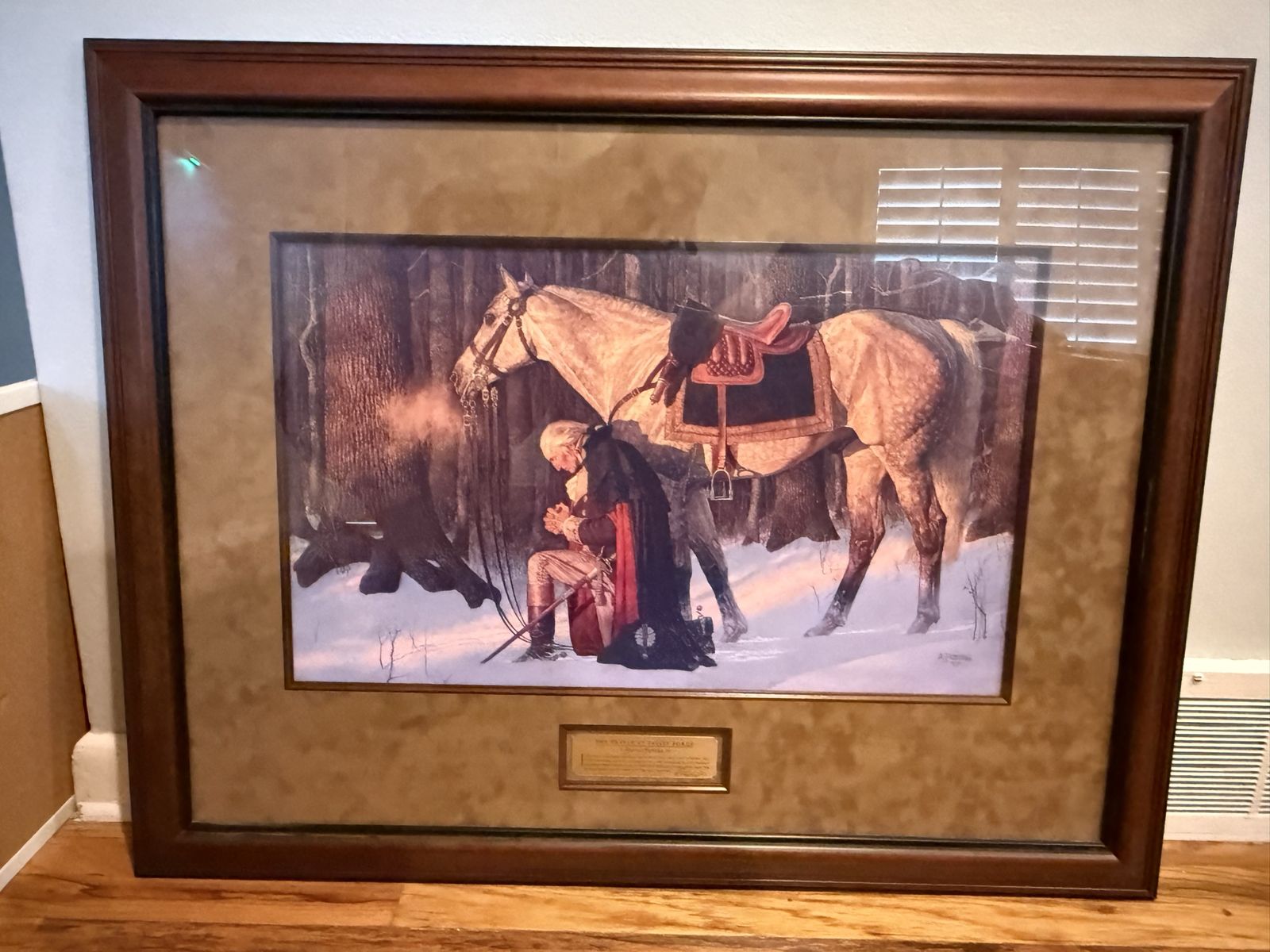 Beautifully framed and Arnold Friberg print