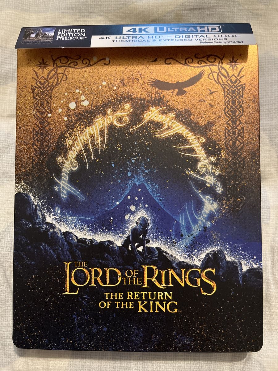 The Lord of the Rings: The Return of the King 4K Ultra HD + DVD - Digital Code Steelbook - Theatrical & Extended