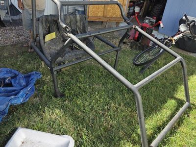 UTV Roll Cage (Polaris RZR?) - Steel Frame, Durable Off-Road Protection