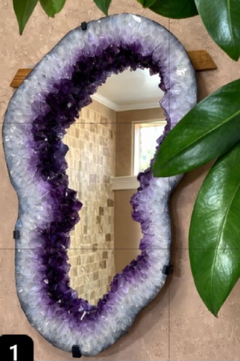 Large Amethyst mirror