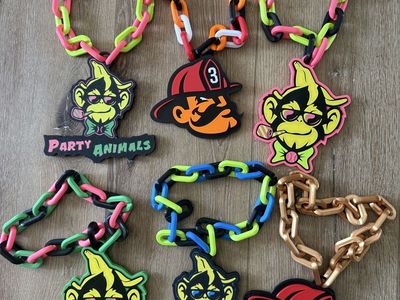 Banana Ball Hype Chains - Party Animals And Firefighters