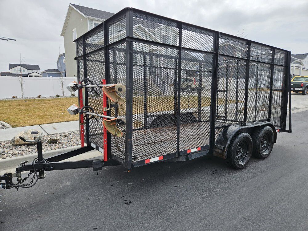 2021 landscaping utility trailer 7x14 title in han