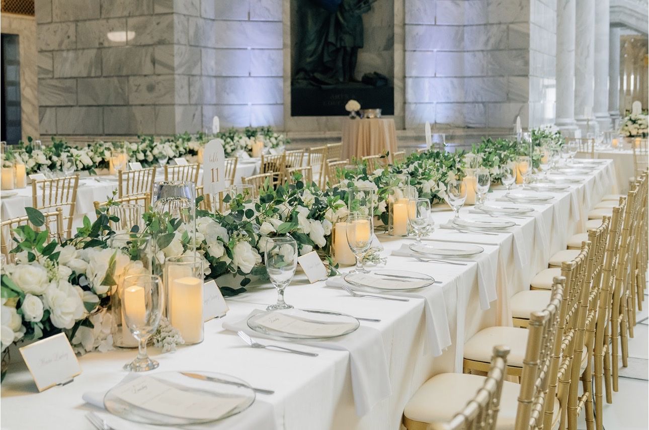 Faux White Floral Centerpieces and Table Arrangements Set
