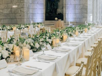 Faux White Floral Centerpieces and Table Arrangements Set
