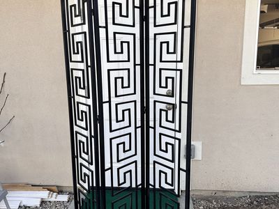 Metal Black 3 Panel Room Divider