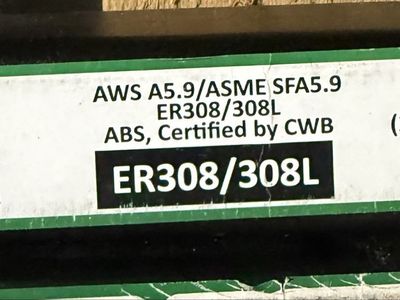RADNOR PEAK plus ER308/308L Stainless Steel TIG Rods 3/32" 10lb (4.5kg) AWS A5.9/ASME SFA5.9
