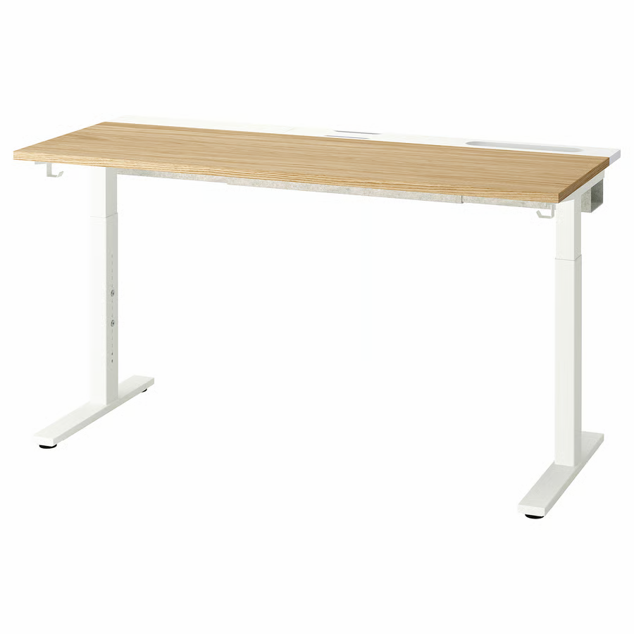 IKEA MITTZON 55" Office Desk – Birch
