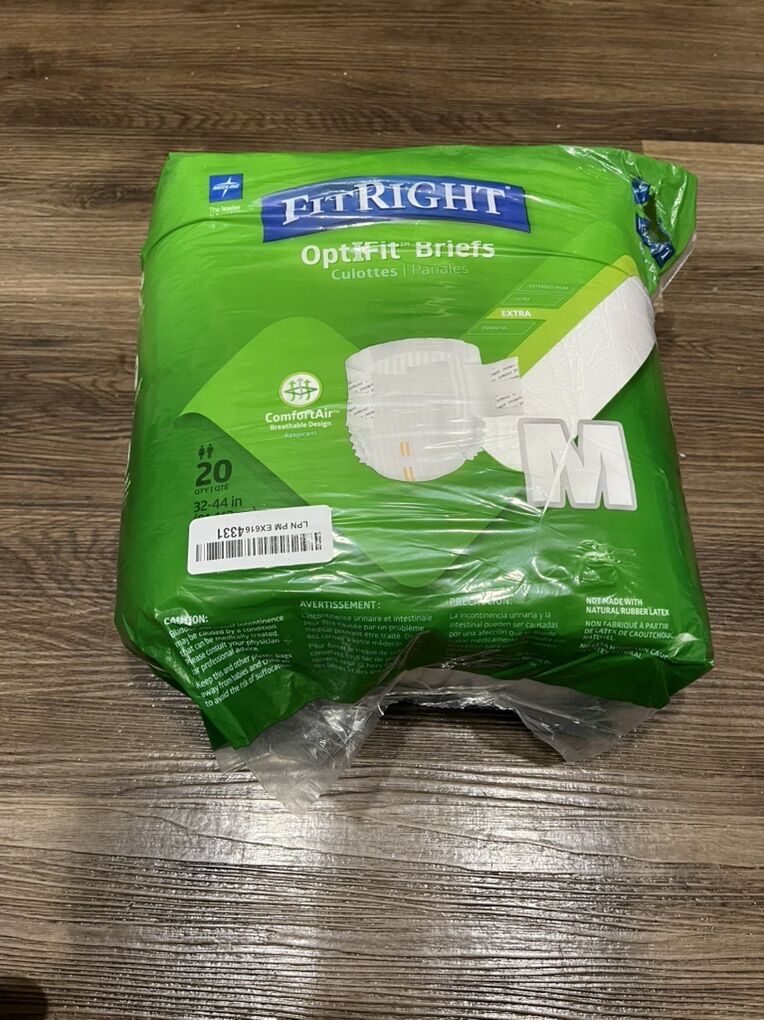 FitRight OptiFit Adult Briefs Med Extra Protection