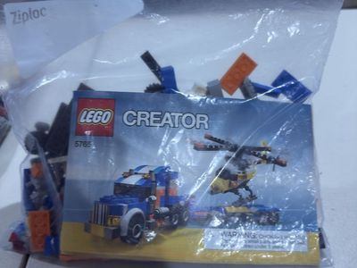 A bunch of Lego sets.