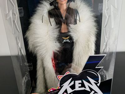 New in Box KEN Doll (fur coat, Barbie Movie)